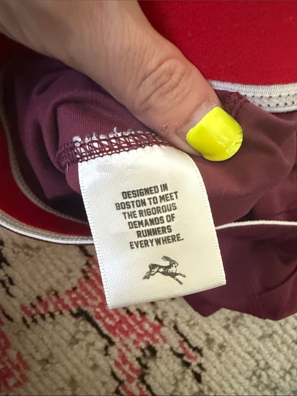 Tracksmith Women's Maroon Performance Run Shorts Large - Picture 3 of 11